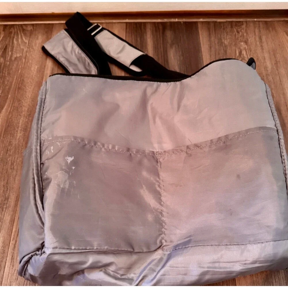 Graco Vintage 2003 Smart Organizer Diaper Bag Tote Gray Ballistic Nylon - Read